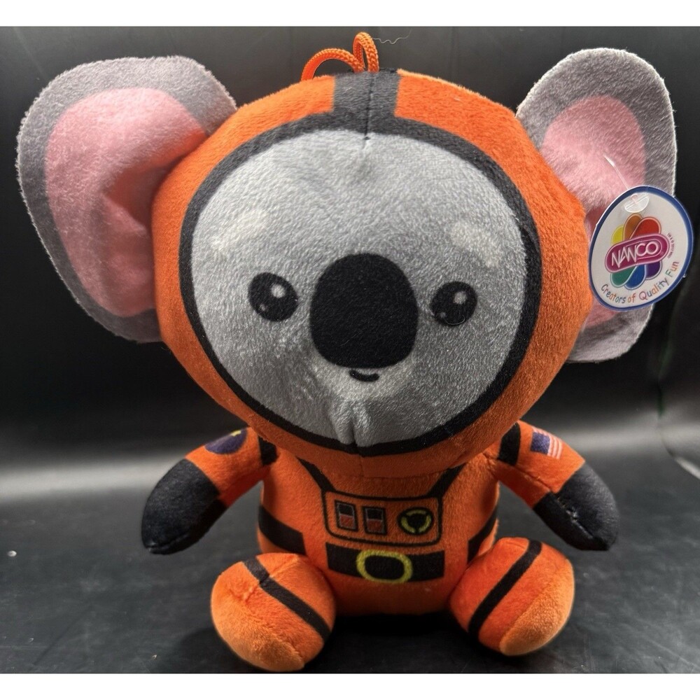 Nanco Astronaut Koala Plush 7”• Space Suit Orange • 2012 NMSCI • Item PL-SPA07
